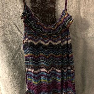Laced back tank top